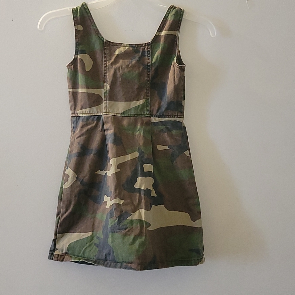 Forever 21- Kids Camo Button-Up Dress - Picture 4 of 5